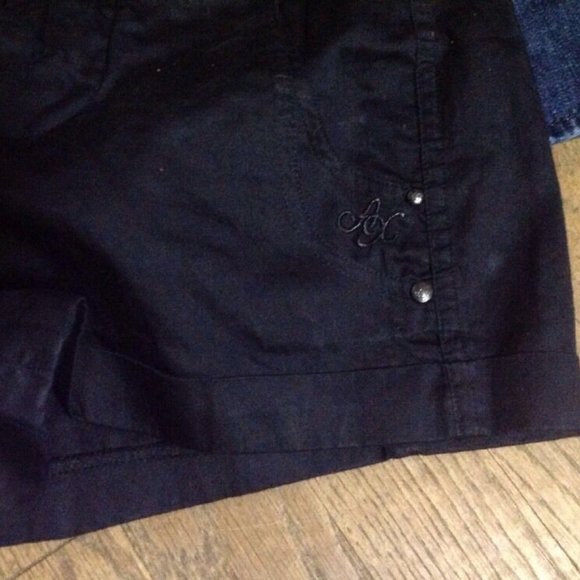 Old Navy Denim Size 0 Armani Exchange Black Shorts - Picture 6 of 12